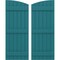 Ekena Millwork Americraft 6-Board (3 Batten) Wood Joined Board-n-Batten Shutters w/Ellipt Top, ARW401BE621X77ANH, PR ARW401BE621X77ANH - alternate 1